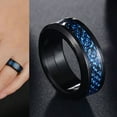 thumbnail image 6 of Ruanlalo Dragon Rotating Double Layer Stainless Steel Ring Men Punk Finger Jewelry Gift US 9, 6 of 6