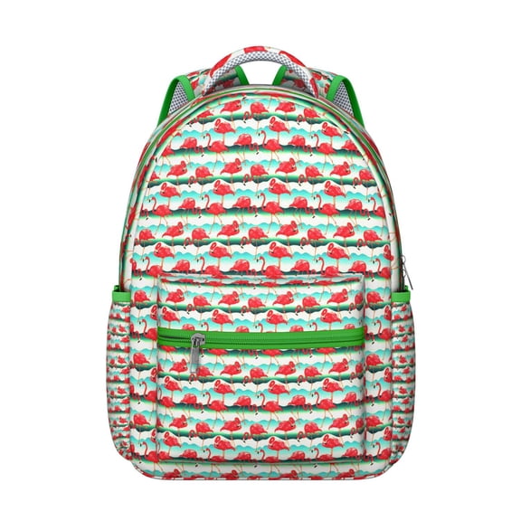 "Flamingo Backpack for Students - Trendy & Waterproof Bookbag, Roomy College Bag with Organizer Pockets, Great Gift Idea"