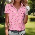 thumbnail image 2 of Fsgntruao Chemise à Manches Courtes Ample à Rayures Imprimées pour Femme, Printemps et Été, Col à Revers, 2 of 5