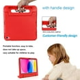 thumbnail image 3 of Allytech Kids Case for Apple iPad 10th Generation 10.9 inch 2022 with Pencil Holder/Rotating Stand Handle/Foldable Kickstand Kid-Proof Girl Boy Soft EVA Foam Shockproof Rugged Heavy Duty Cover, Red, 3 of 13