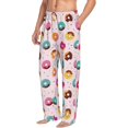 thumbnail image 6 of Logiee Colorful Donuts Print Pajama Pants for Men,Men’s Pajama Bottoms,Mens PJ Pants with Pockets & Button Fly-3X-Large, 6 of 6