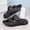 Brown, variant on Men's Retro Faux Leather Double Strap Platform Slide Sandals