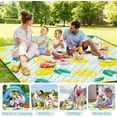 thumbnail image 5 of Extra Large Picnic Blanket Waterproof,80"x 80"Foldable Machine Washable Beach Blanket,Outdoor Blanket for 6-8 Adults,Suitable for Indoor Crawling,Park Beach,Camping,Hiking,Family Travel(Lemon), 5 of 5