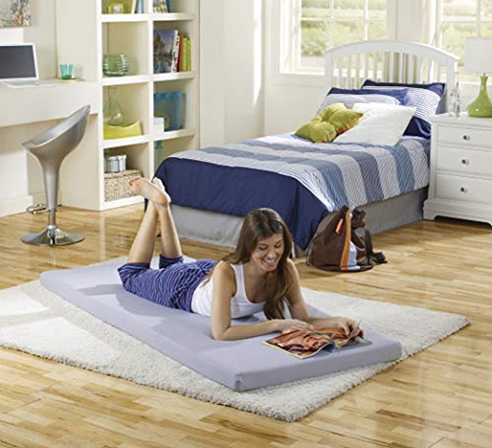 Beautyrest Siesta Memory Foam Mattress RollUp Guest Bed/Floor Mat, 3