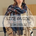 thumbnail image 3 of HOWPAY Lightweight Scarf for Women Plaid Long Soft Thick Scarves with Fringe Warm Oversized Blanket Cold Weather Causal Cozy Fall Winter Shawl Wraps, 3 of 8