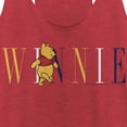 thumbnail image 2 of Women's Winnie the Pooh Yellow, White, and Blue Script  Racerback Tank Top, 2 of 4