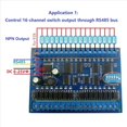 thumbnail image 2 of 4X DC 12V 24V 16 Entradas 16 Salidas RS485 Interruptor de Control Remoto PLC IO Placa de Expansión Modbus RTU Módulo, Solo Placa, 2 of 5