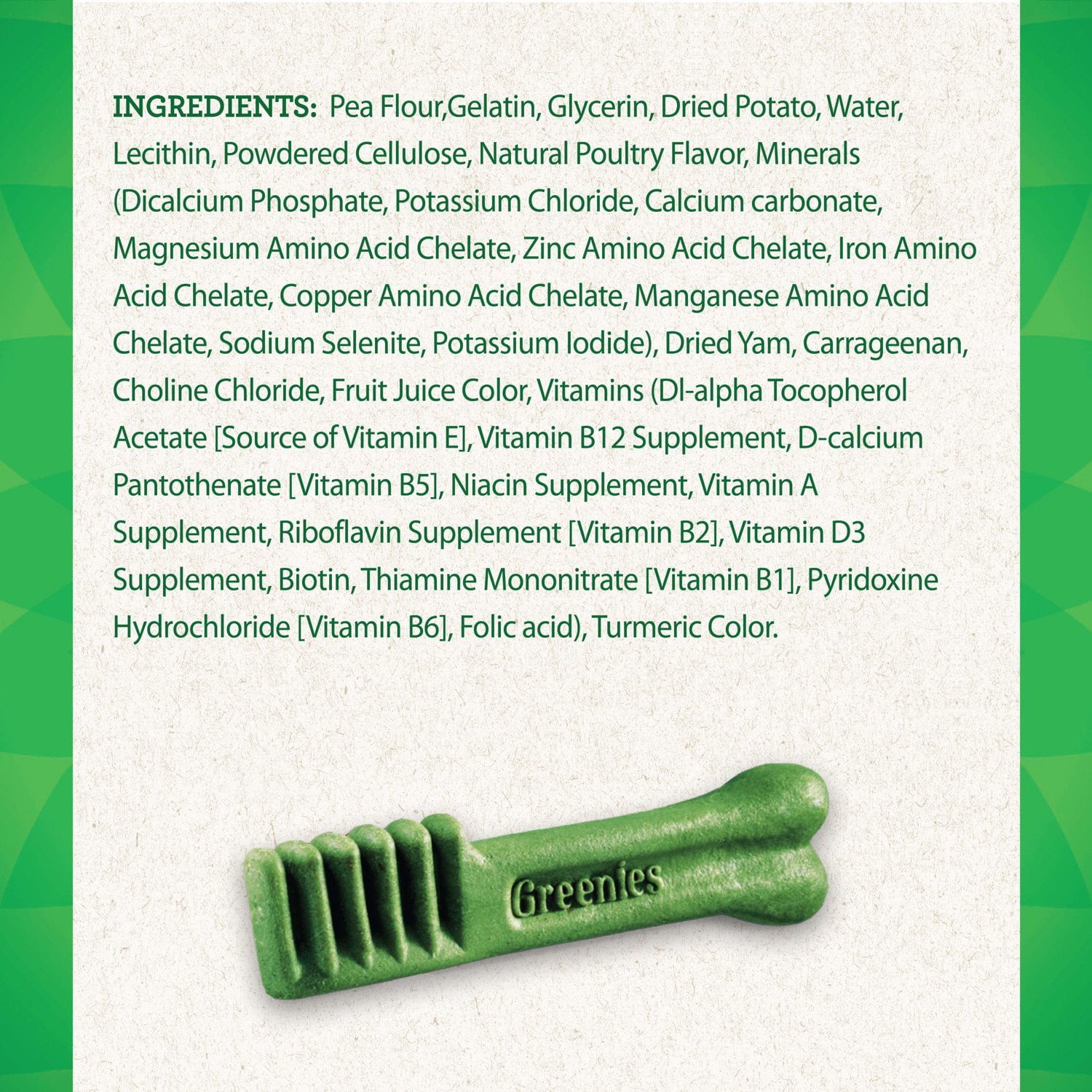 GREENIES Grain Free TEENIE Natural Dental Dog Treats, 12 oz. Pack (43 Treats)