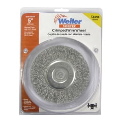 

Weiler Weiler - 36404 - Vortec 5 in. Crimped Wire Wheel Carbon Steel 3750 rpm 1/pc.