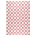thumbnail image 4 of Arogan Checkered Area Rug for Living Room Bedroom Washable Rug, Pink and White,2' x 3', 4 of 8