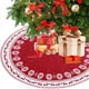 thumbnail image 2 of 90 cm/35 pulgadas falda de árbol de Navidad falda decorativa de árbol media de árbol de Navidad de copo de nieve, 2 of 4
