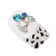 thumbnail image 2 of 10pcs Decoraciones Etiqueta engomada 3D Flor Brillo Diamante de imitación Azul shamjiam Decoraciones Del Arte Del Clavo, 2 of 5