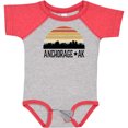 thumbnail image 3 of Inktastic Anchorage Alaska Skyline Boys or Girls Baby Bodysuit, 3 of 5