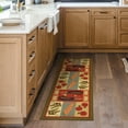 thumbnail image 6 of Ottomanson Non-Slip Rubberback Vegetables 2x5 Kitchen Runner Rug, 20" x 59", Olive, 6 of 8