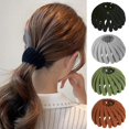 thumbnail image 1 of 4 pinzas mágicas para el pelo con forma de nido de pájaro, accesorios expandibles para hacer moños de pelo para mujeres, pinzas para el pelo para cabello fino, grueso y rizado, pasadores de plástico p, 1 of 6