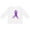 AA-White, variant on Inktastic Alzheimer's Awareness Purple Ribbon made of Heart Boys or Girls Long Sleeve Toddler T-Shirt