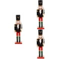 thumbnail image 5 of 3pcs Christmas Nutcracker Decoration Wooden Nutcracker Xmas Tabletop Ornament, 5 of 6