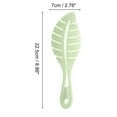 thumbnail image 2 of Unique Bargains 1 Pc Durable Leaf Shape Hair Brush for Curly Straight Wavy Hair Plastic Light Green, 2 of 3