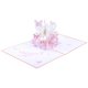 thumbnail image 1 of Matsuzay Tarjeta de felicitación del día de San Valentín Flying Flower Basket Bendición Pop Up Card Escultura de papel 3D Regalo creativo Kits de decoración para fiestas Rosado Matsuzay HA027145-01, 1 of 6