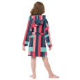 thumbnail image 7 of FORMRS Kids Bathrobe Unisex Hooded Robe Toddler Pajamas Sleepwear, Size 2-3T, Navy Blue Stripes, 7 of 7