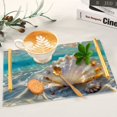 thumbnail image 6 of Ryvnso Sea Shell in Sea Bathroom Tray Vanity Countertop Trays Acrylic Organizer, 6 of 7