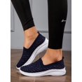 thumbnail image 1 of Ladies' Casual & Lightweight Slip-On Flat Shoes For Home And Leisure - Navy Blue, 1 of 5