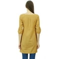thumbnail image 5 of Phagun Womens Cotton Tunic 3/4 Sleeves Short Kurti Casual Summer Blouse, 5 of 8