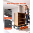 thumbnail image 2 of Foldable Push Cart Dolly 1000 lbs Capacity Folding Platform Truck with Swivel Wheels Moving Hand Truck Flatbed Cart Space Saving Push Handle Easy Storage 35.2 x 23.4 x 33.5 in, 2 of 12