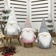 thumbnail image 4 of Pink Gnomos de peluche suecos hechos a mano de Navidad, juguetes de peluche de Papá Noel para decoración del hogar de muñecas, 4 of 5
