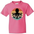 thumbnail image 3 of Inktastic Octopus Retro Vintage Sunset Youth T-Shirt, 3 of 5