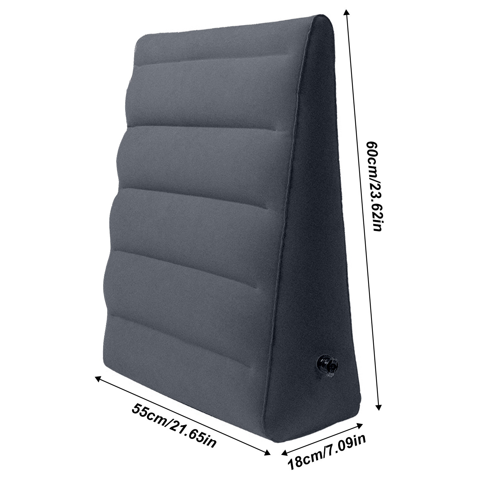 Inflatable Wedge Pillow for Sleeping, Portable Travel Wedge Pillow for Sitting in Bed, Inflatable Wedge Pillows for Travel, Blow Up Wedge Pillow Under Knee Pillow