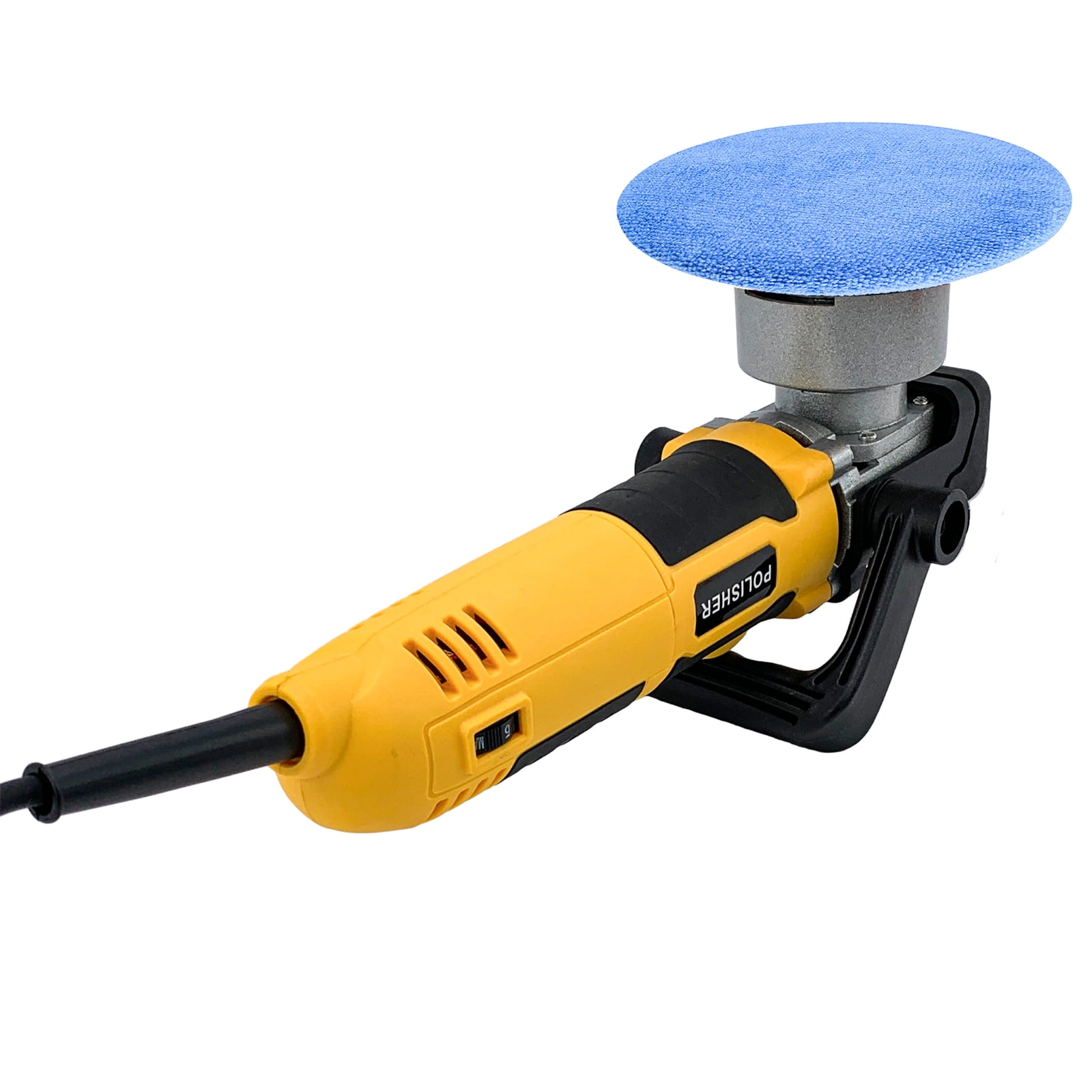 iMeshbean 6-Inch 800W Car Polisher, 6 Variable Speed 8mm Dual Action(DA) Random Orbit Car Buffer Polisher Sander with Handle, Car Detailing Waxer Kit, 4600RPM, Sanderpaper for Car Polishing&Waxing