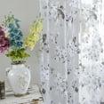 thumbnail image 1 of TAILTOSS Light Filtering Window Curtain with Premium Polyester and Flower Print for Interior, 1 of 5