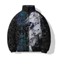thumbnail image 3 of Chaqueta de invierno para hombre Ropa de algodón de moda para hombre Chaqueta con estampado de tigre y leopardo dorado Chaquetas Abrigo para hombre Abrigos Parka para hombre Frío, 3 of 5
