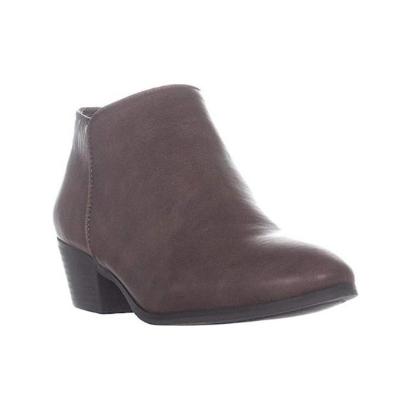 STYLE & COMPANY Womens Brown Padded Comfort Wileyy Almond Toe Block Heel Zip-Up Booties 9.5 M
