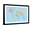 Black Frame, variant on Art.com Colored World Map - Borders, Countries and Cities - Illustration Art Print by dikobraziy, 18" x 12"