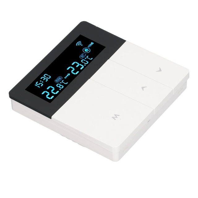 Thermostat Intelligent, Contrôleur de Température Numérique avec Écran Couleur LCD, Thermostat Programmable Haute Précision pour Maison et Centre Commercial