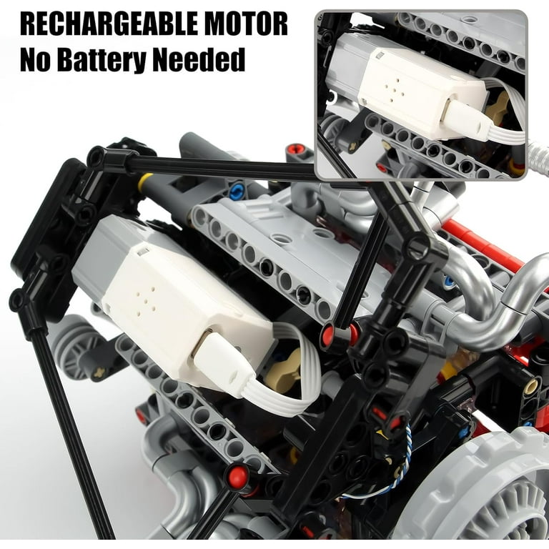 レゴV8エンジン　8シリンダー LEGO レゴ☆未使用！テクニックV型8気筒エンジン : ゆいたん