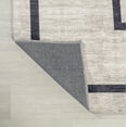 thumbnail image 5 of JONATHAN Y WASHABLE 3 x 5 Area Rug, Ashkii Minimalist Medallion - Ivory/Dark Gray, WSH115A-3, 5 of 8