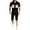 Black, variant on JHLZHS Disco Outfit Men Xxxl Men's 2 Piece Outfits Hipster Patchwork Button Shirt and Short Set Sports Tracksuits 70's Outfits for Men Plus Size Disco Outfit Mens 70S Leisure Suit