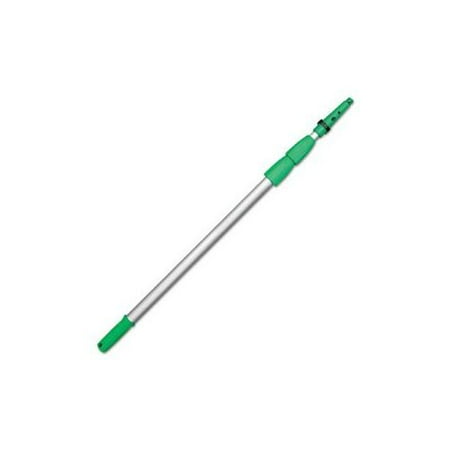 Opti-Loc Extension Pole, 30ft, 3-Section, Aluminum, Silver/Green