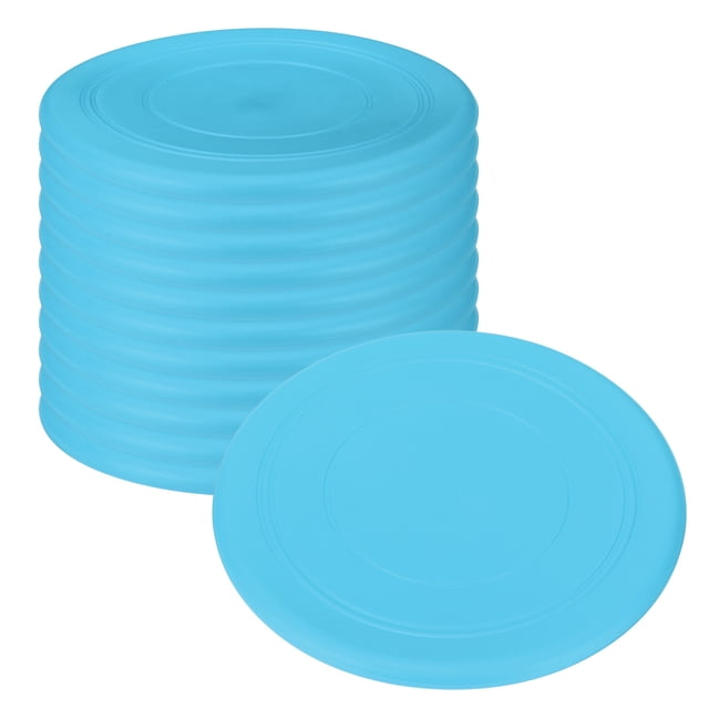 Uxcell Flying Disc, Soft Silicone Colorful Flying Disk Flyer for Outdoor Sports Training Playing Lawn Game Blue