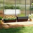 thumbnail image 2 of Outsunny 5 Pack 23 Inches Window Boxes Planters, Black, 2 of 10
