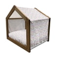 thumbnail image 2 of Cars Pet House, Various Types of Vehicles Bus Truck Garbage Truck Sports Car Vibrant Colored Design, Outdoor & Indoor Portable Dog Kennel with Pillow and Cover, 5 Sizes, Multicolor, by Ambesonne, 2 of 5