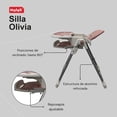 thumbnail image 4 of Silla Alta Periquera Motek Olivia Plegable Deluxe Color Rosa, 4 of 6
