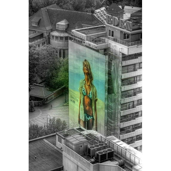 Bikini Billboard - CANVAS OR FINE PRINT WALL ART