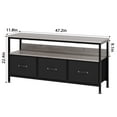 thumbnail image 5 of Cabihome Tv Stand,  Modern Entertainment Center 55 in with Drawers, for Living Room, Office Black Board, 5 of 6