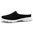 thumbnail image 5 of Womens Breathable Mesh Walking Mules Open Back Slip On Sneakers Knit Flat Lightweight Walking Shoes, 5 of 6