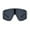 Grey, variant on Mens Exposed Lens Oversize Shield Sport Plastic Sunglasses Grey
