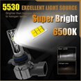 thumbnail image 2 of 2x Hir2 Led Headlight Canbus No Error 9012 Car Bulb High Power 6000k White Light Diode Lamp 12v 55w For Toyota Corolla 2019~2023, 2 of 4